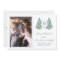 Monogram Blue Green Merry Christmas Photo