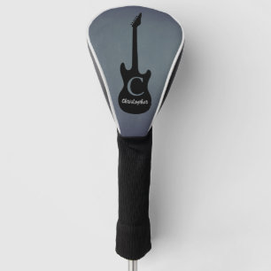 Monogram Blue Grey Electric Guitar Golf Head Cover