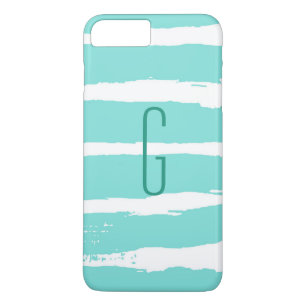 Monogram Blue paint stripes iPhone 8 Plus/7 Plus Case