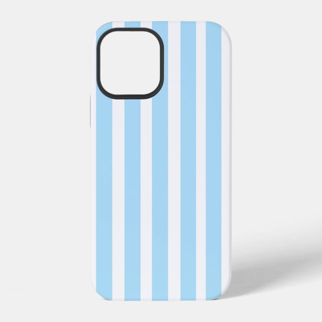 MONOGRAM BLUE STRIPED iPHONE CASE (Back)