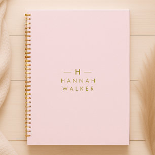 Monogram Blush Elegant Gold Minimum
