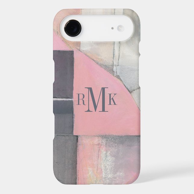 Monogram | Blushing Bride Case-Mate iPhone Case (Back)