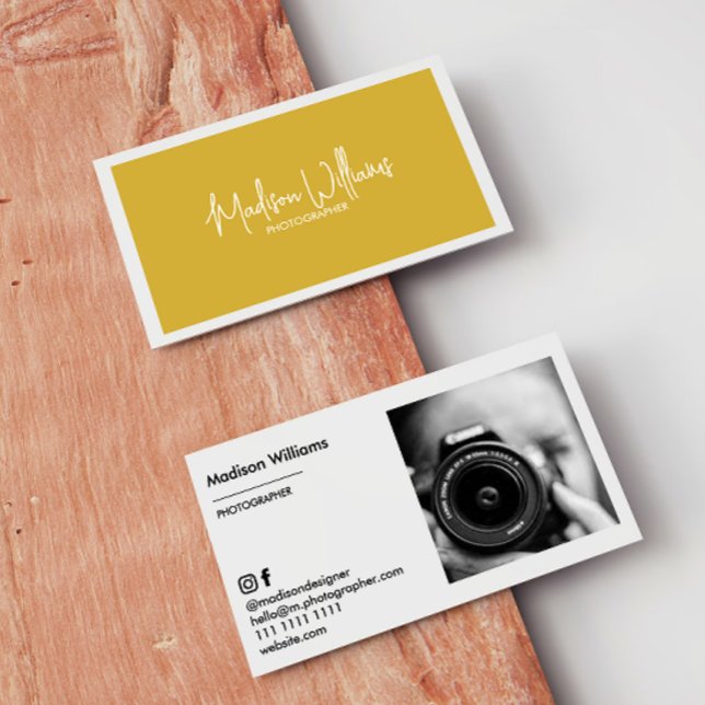 Monogram Boho Stylish Modern Minimalist Business Card (Creator Uploaded)