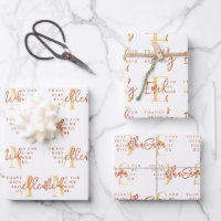 Monogram Bridesmaid Flower Girl Maid Honour Thanks