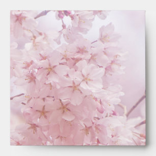 Monogram Bridesmaid Pale Pink Cherry Blossoms Envelopes