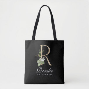Monogram Bridesmaid Tote Bag
