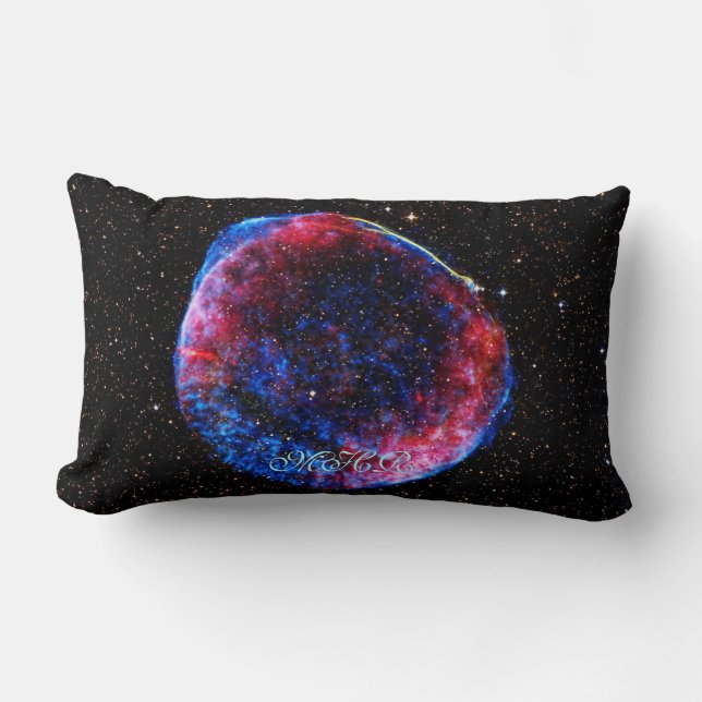 Monogram Brightest Supernova Ever space picture Lumbar Pillow (Front)