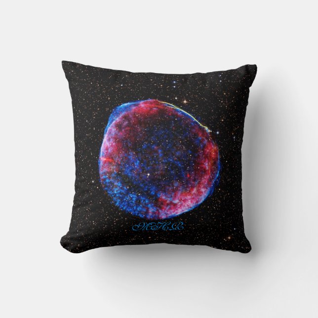 Monogram Brightest Supernova Ever space picture Throw Pillow (Front)