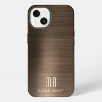 Monogram Bronze Brown Brushed Metal