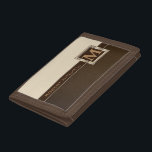 Monogram Brown Tan with Gold Accents Trifold Wallet<br><div class="desc">Monogram Wallet. ✔Note: Not all template areas need changed. 📌If you need further customization, please click the "Click to Customize further" or "Customize or Edit Design" button and use our design tool to resize, rotate, change text colour, add text and so much more. ⭐This Product is 100% Customizable. Graphics and...</div>