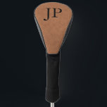 Monogram Brown Textured Leather Custom Monogrammed Golf Head Cover<br><div class="desc">Monogram Brown Textured Leather Custom Monogrammed Golf Head Covers features a brown textured faux leather look with your personalized monogram. Personalize by editing the text in the text box provided. Perfect gift for golfers for birthday,  Christmas and more. Designed by ©Evco Studio www.zazzle.com/store/evcostudio</div>