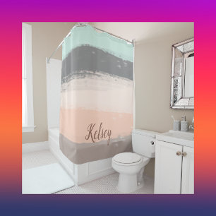 Monogram Brush Strokes Colourful  