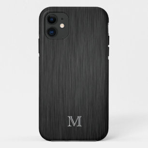 Monogram Brushed Metal Look iPhone 5 Case