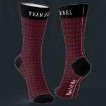 Monogram Buffalo Plaid Groomsmen Socks<br><div class="desc">When it comes to the perfect groomsmen gift, it's hard to beat a cool, fun pair of socks. They will definitely put a splash on his get up. There are a few places a guy can really go creative without going overboard, but socks are amazing that way. The coolest thing...</div>