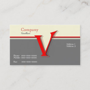 Monogram Business Card