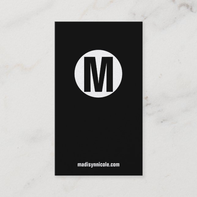 MONOGRAM BUSINESS CARD (Front)