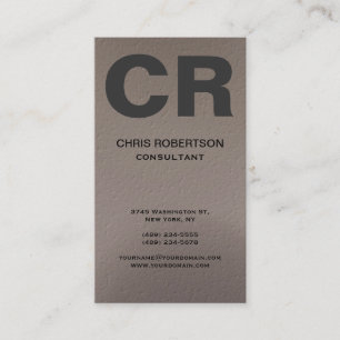 Monogram Business Card