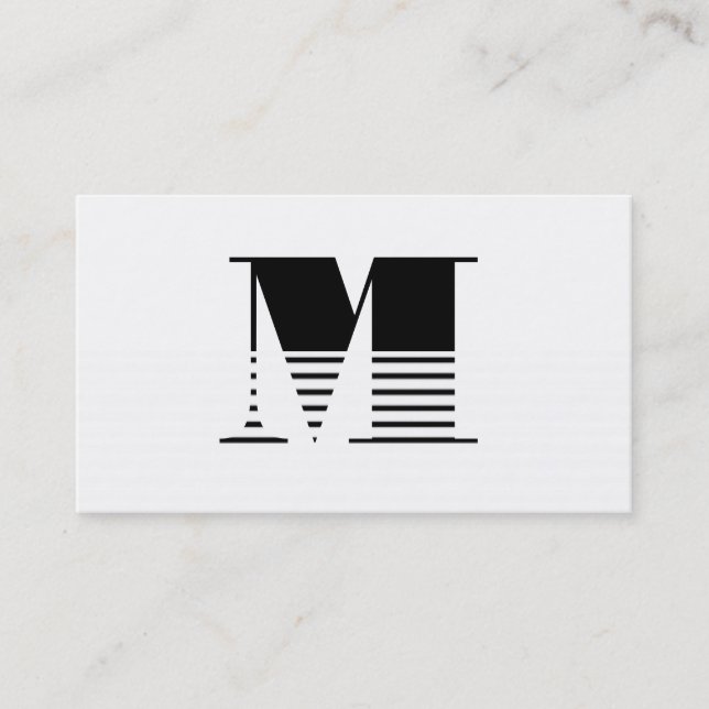 Monogram Business Card (Front)
