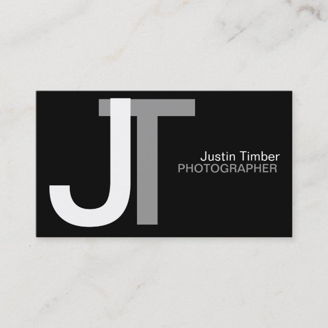 Monogram Business Card (Front)
