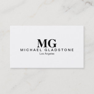 Monogram Business Card