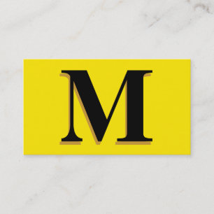 Monogram Business Card