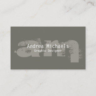 Monogram Business Card Epoxy Initials