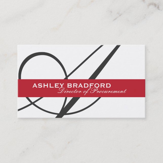 Monogram Business Cards (Front)