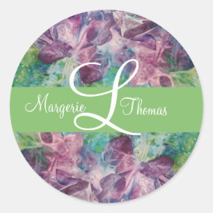 Monogram Butterfly Wedding Initial Envelope Seals