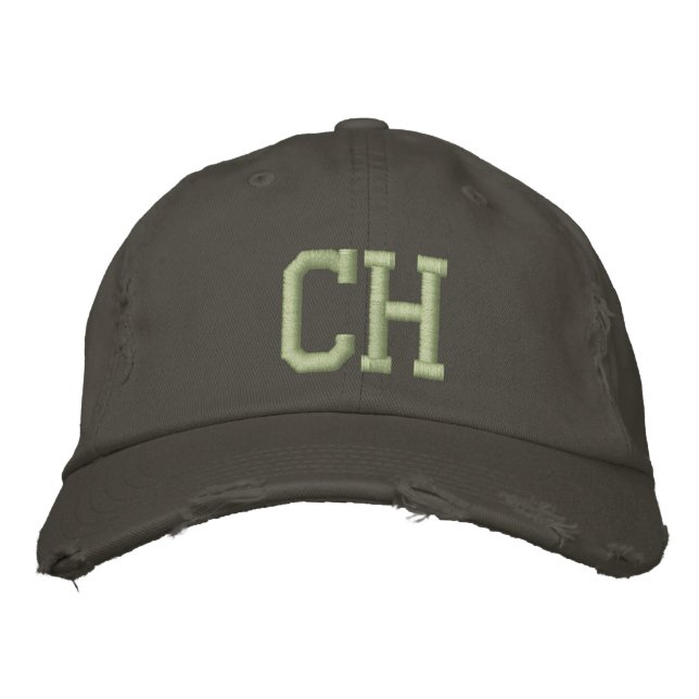 MONOGRAM C AND H EMBROIDERED HAT (Front)