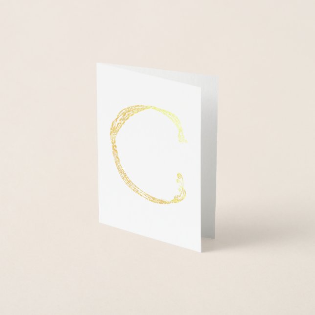 Monogram C Foil Card (Front)
