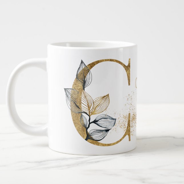 Monogram "C" Jumbo Mug Soup Ice Cream (Left)