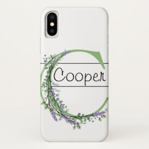 Monogram C Lavender Eucalyptus Case-Mate iPhone Case