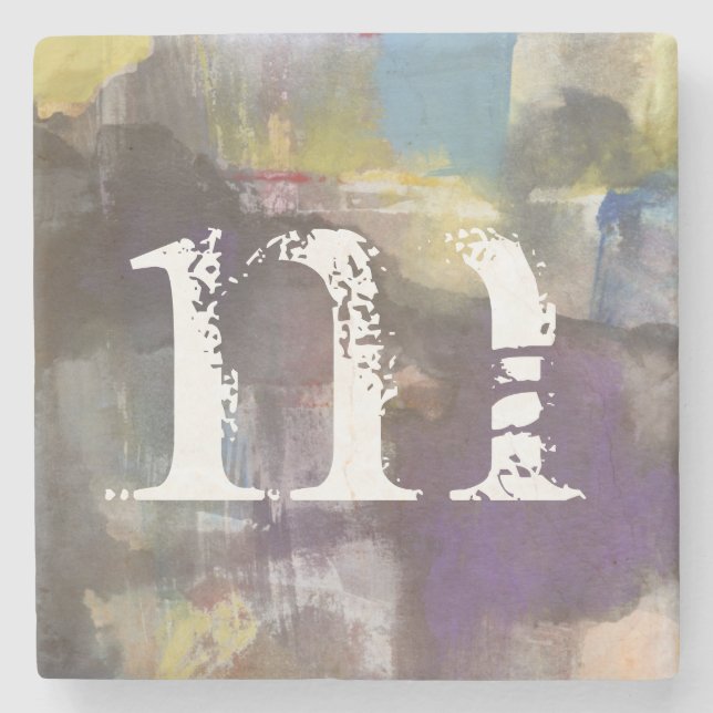 Monogram | Calm Interlude Stone Coaster (Front)