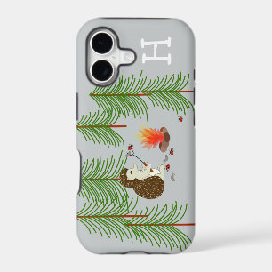 Monogram Camping Hedgehog Phone Case