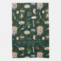 Monogram Camping | Watercolor Illustrations