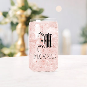 Monogram Can Glass