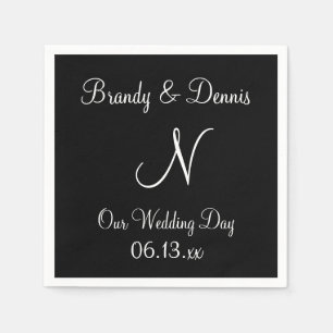 Monogram Carnelian Cute Coloured Napkins