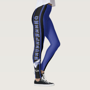 Monogram Cheerleader Dark Blue Leggings