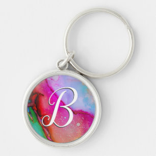 Monogram Chem 7 Script Keychain