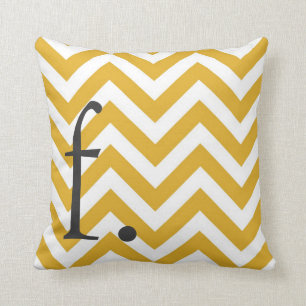 Monogram Chevron Pillow