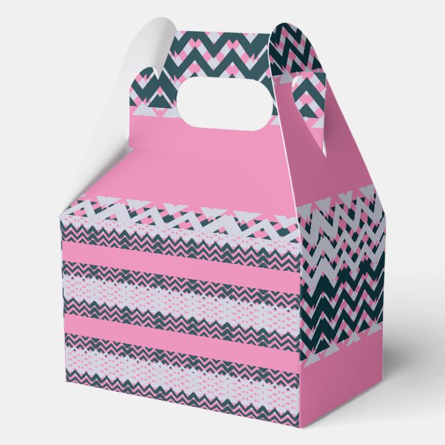Monogram Chic Groovy Favor Box (Front)