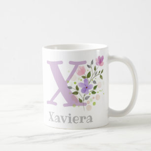 Monogram & Christian Name Xaviera Coffee Mug