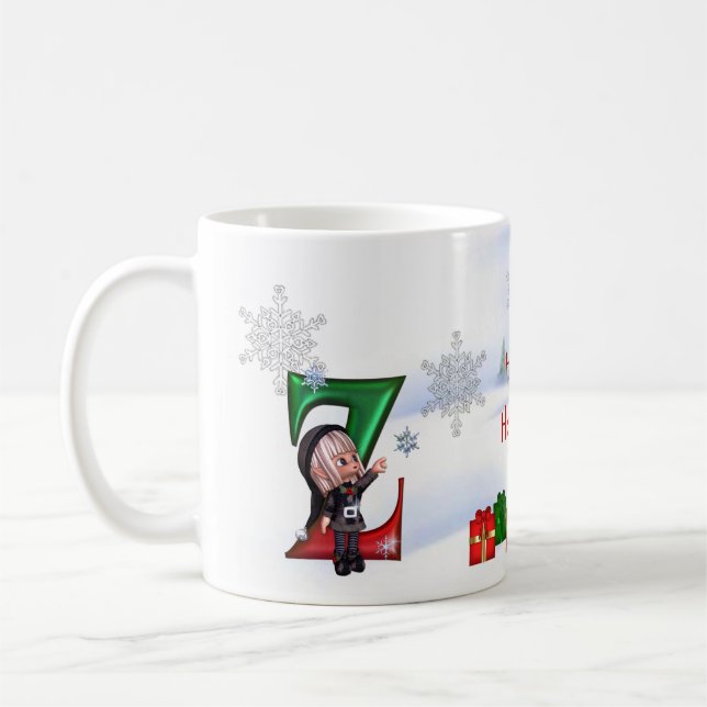 Monogram Christmas Cup Z (Left)