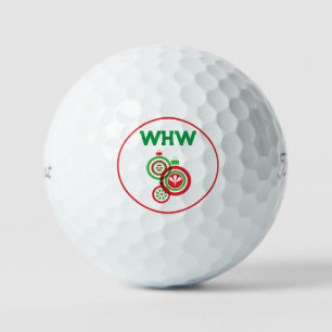 Monogram Christmas Golf Ball