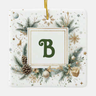 Monogram Christmas Ornament