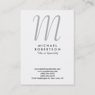 Monogram Chubby Carte de visite professionnel