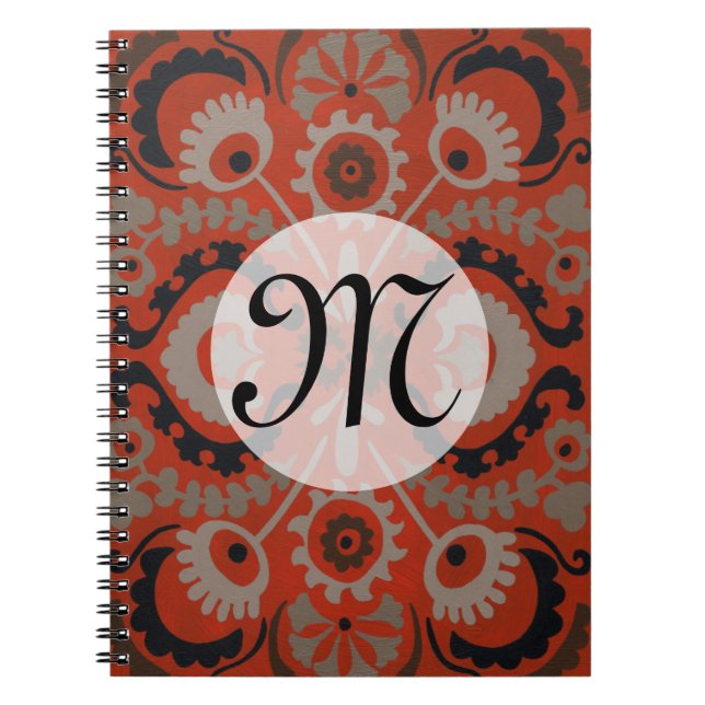 Monogram | Cinnabar Suzani I Notebook (Front)