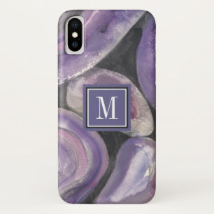 Monogram Circle Rain iPhone X Case