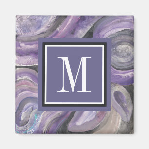 Monogram   Circle Rain Magnet