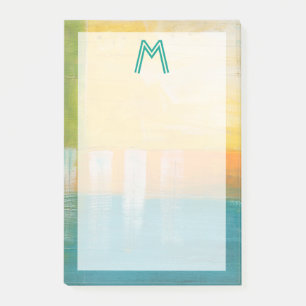Monogram   Citrus Fields I Post-it Notes